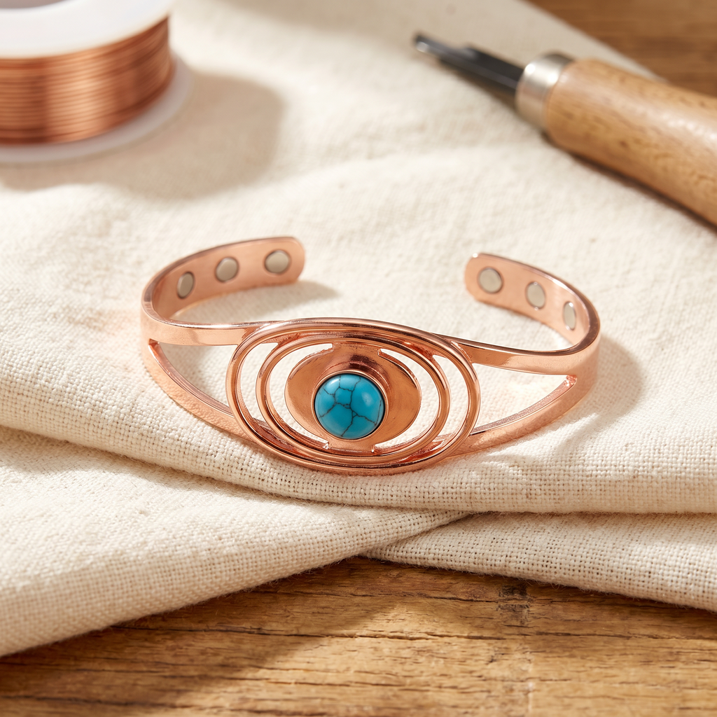 Mary's Sedge Copper Bracelet