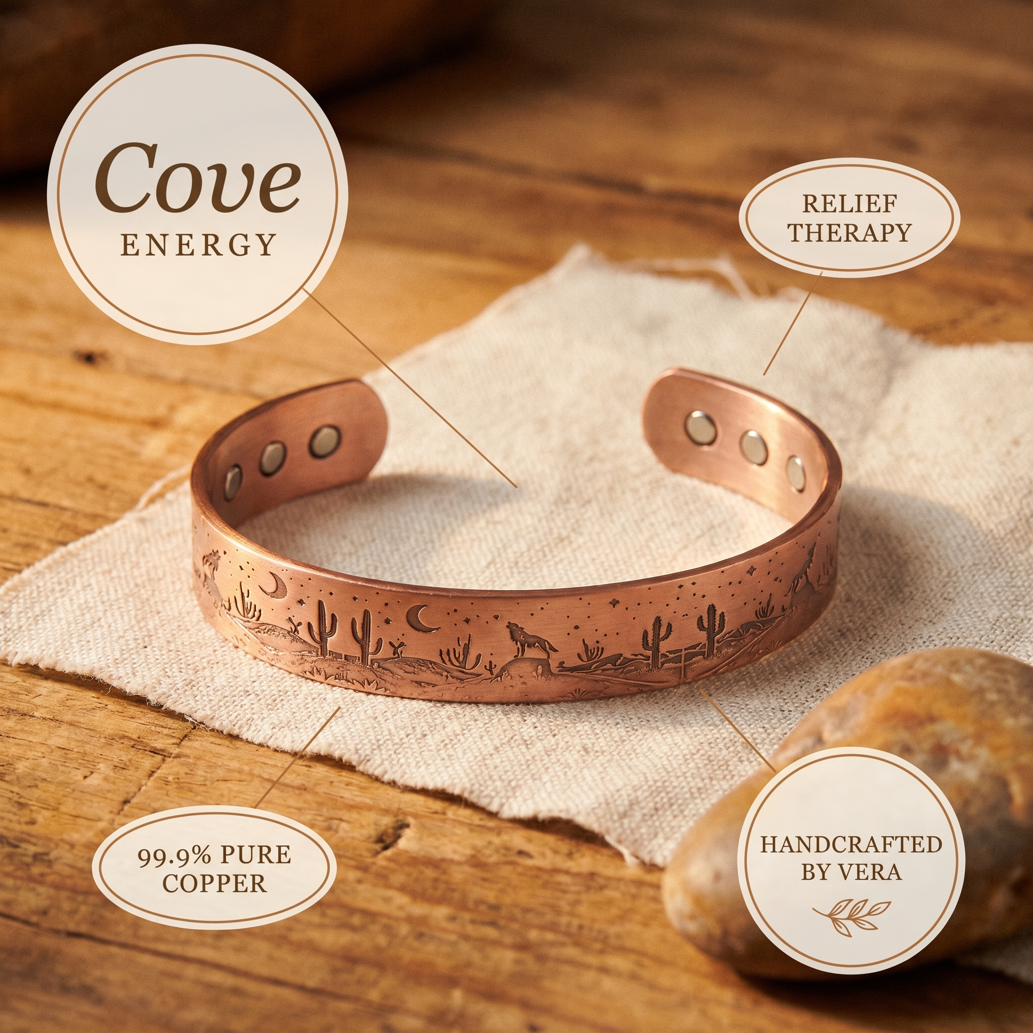 Mary's Cove Copper Bracelet
