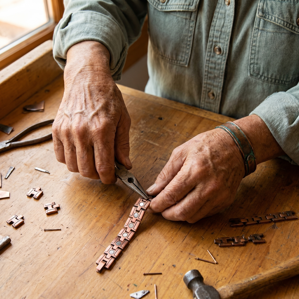Mary's Gorse Men's Copper Bracelet