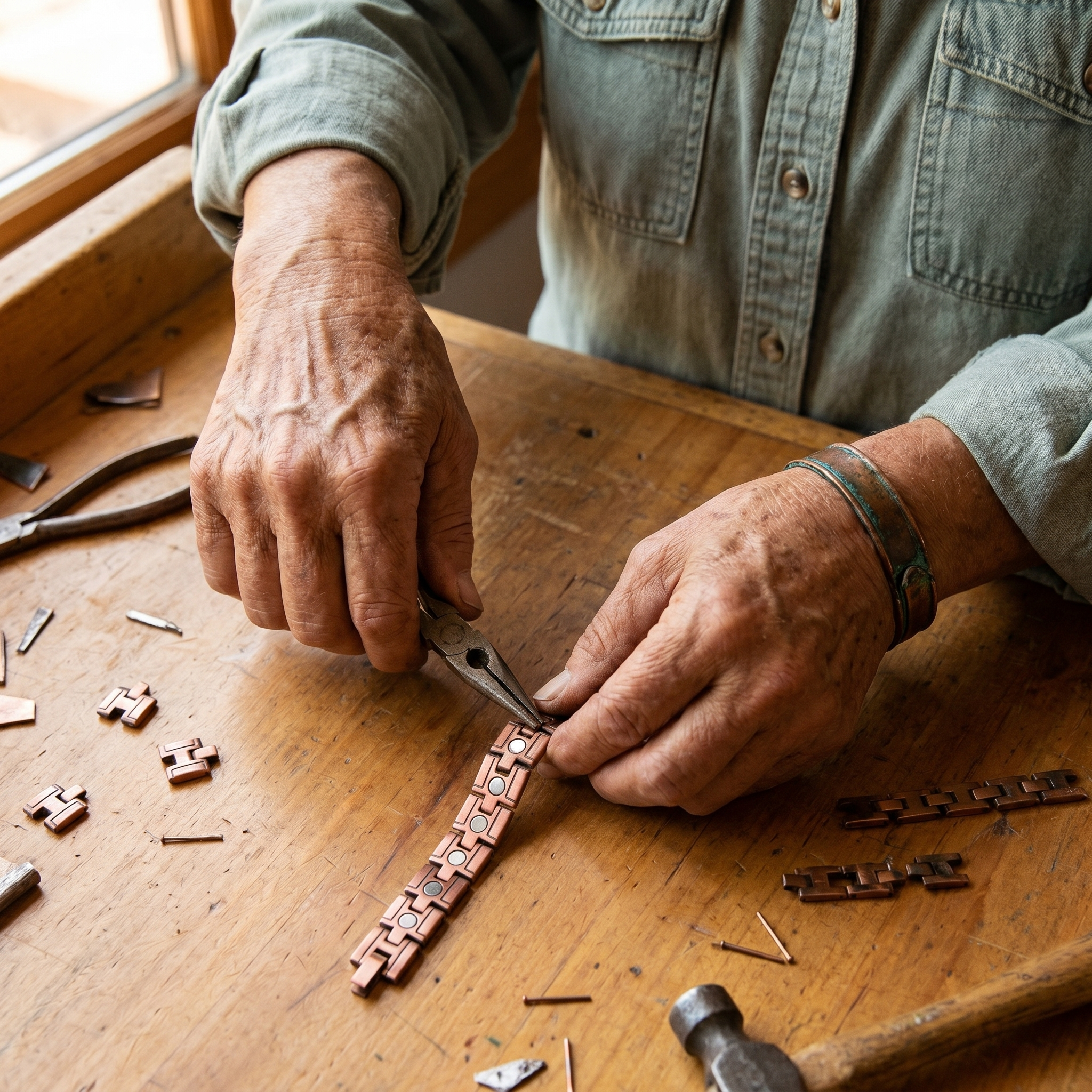 Mary's Gorse Men's Copper Bracelet