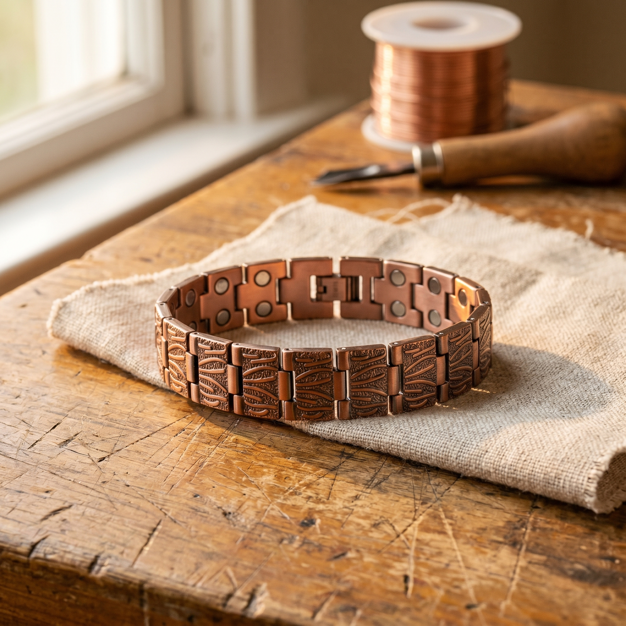 Mary's Grit Men's Copper Bracelet