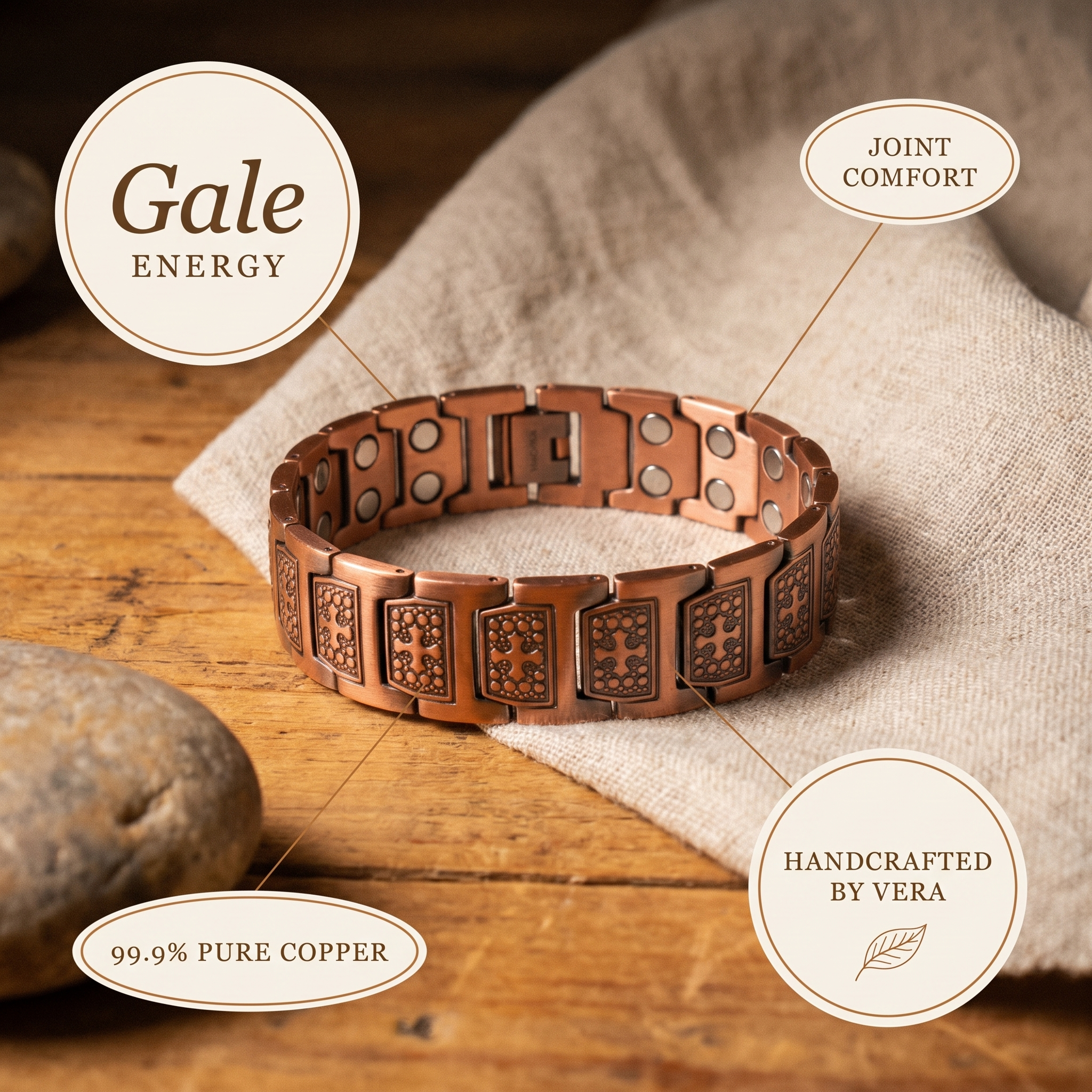Mary's Gale Men's Copper Bracelet