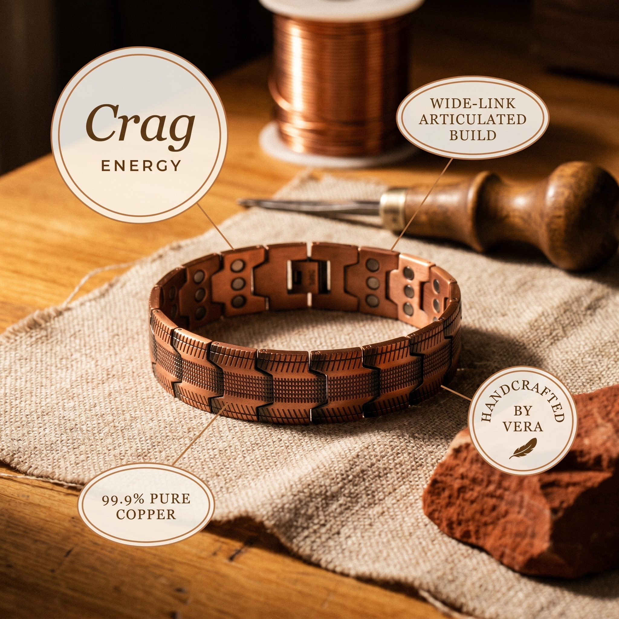 Mary's Crag Copper Bracelet