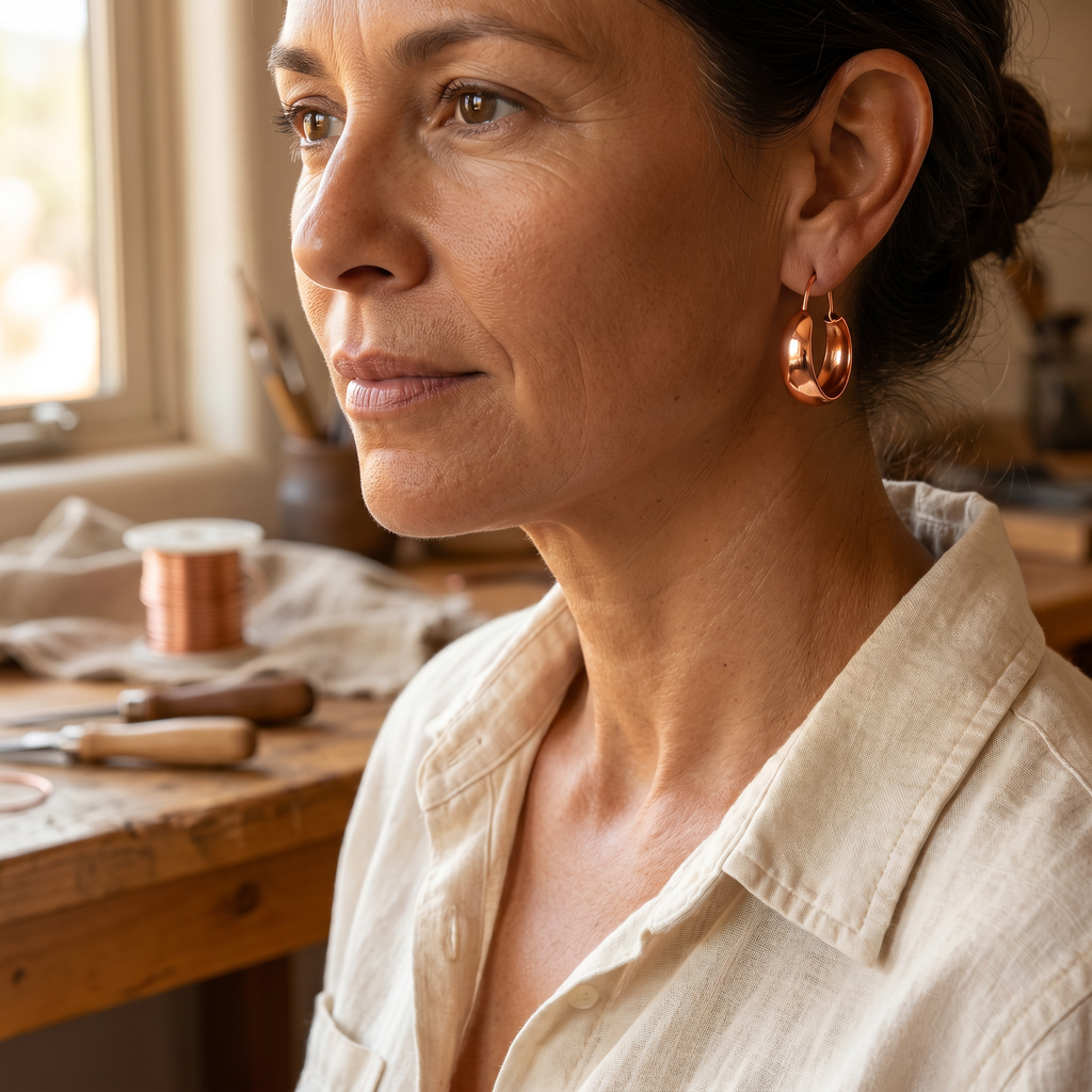Mary's Dell Copper Earrings