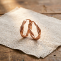 Mary's Wren Copper Hoop Earrings
