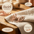 Mary's Swirl Copper Earrings