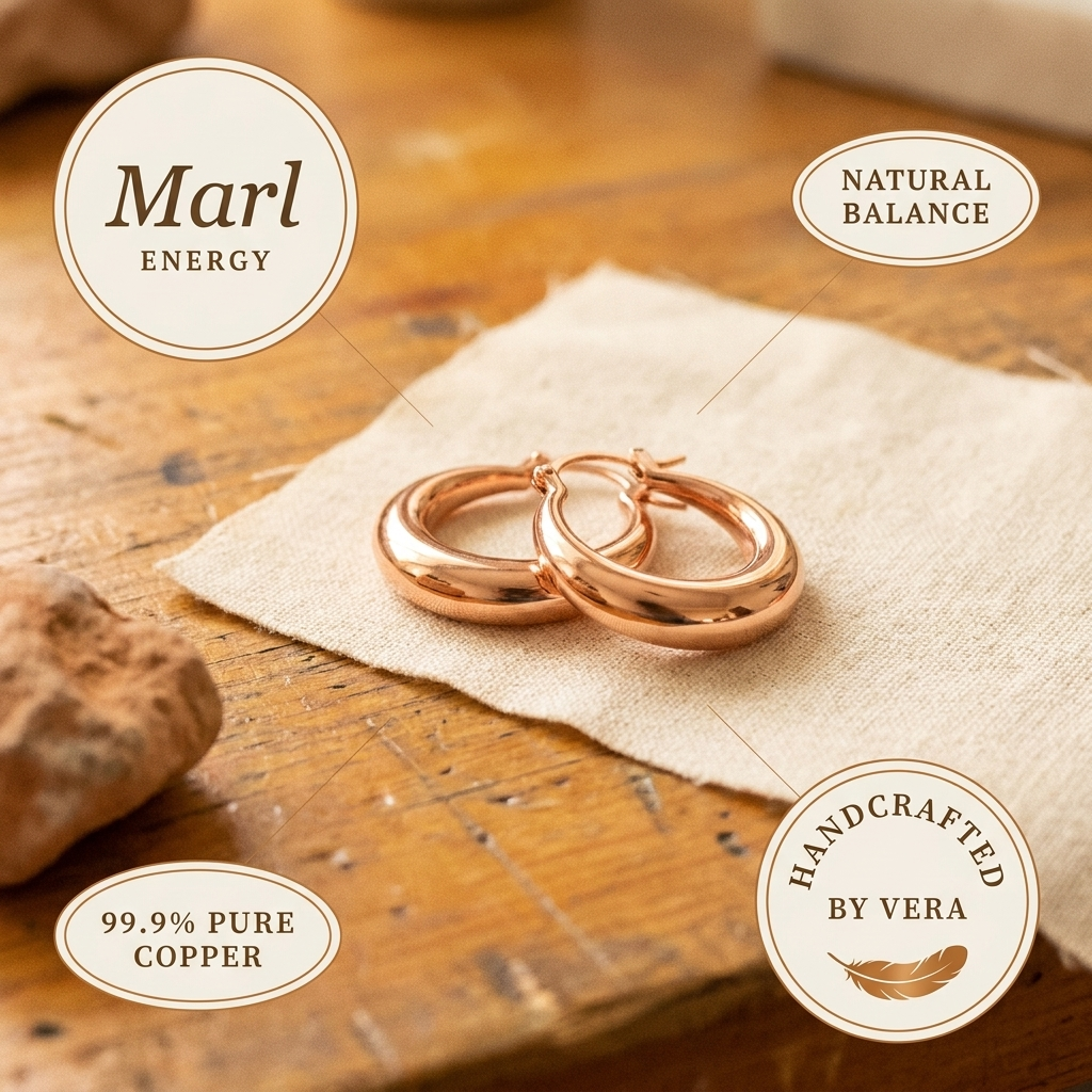 Mary's Marl Copper Earrings