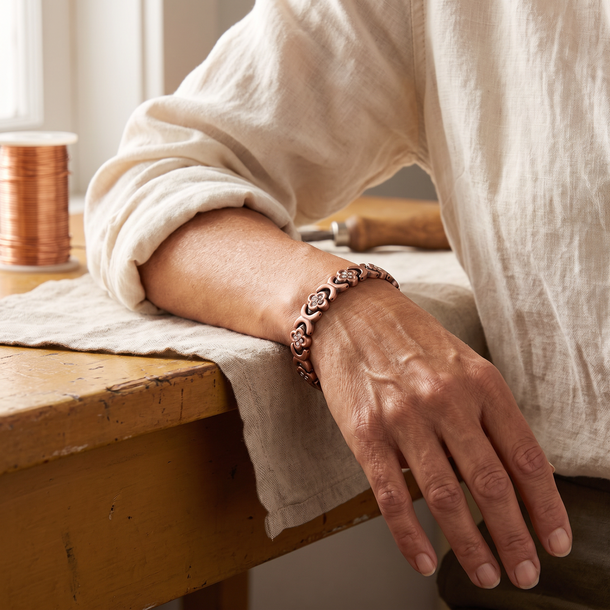 Mary's Keel Copper Bracelet