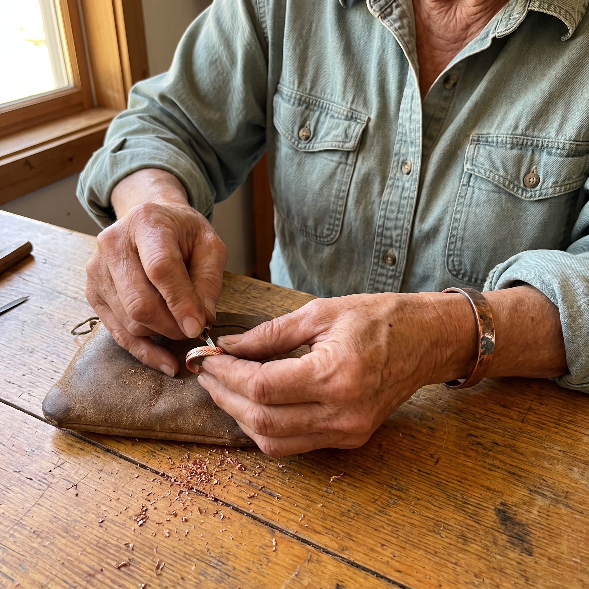 Mary's Root Copper Ring