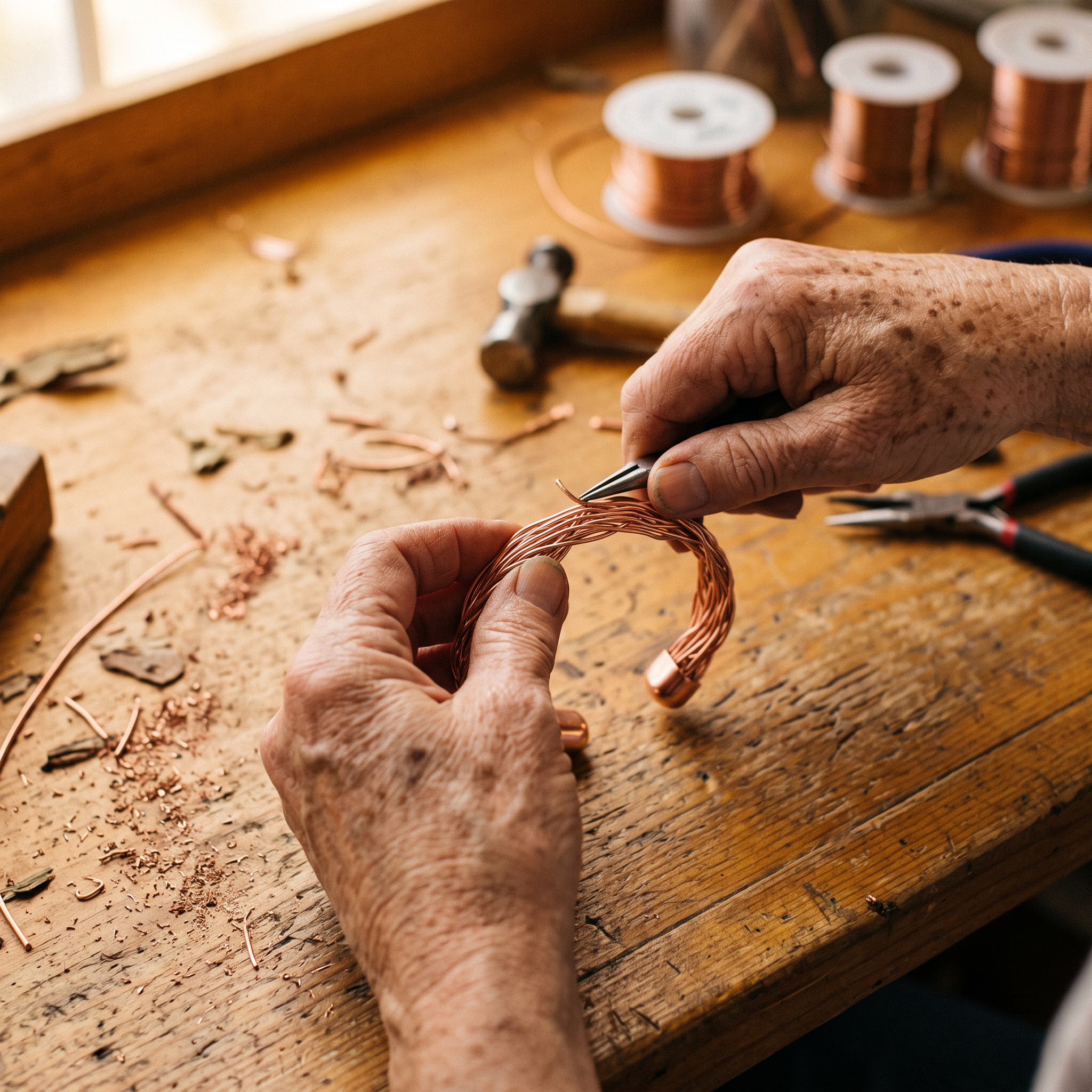 Mary's Elm Copper Cuff Bracelet
