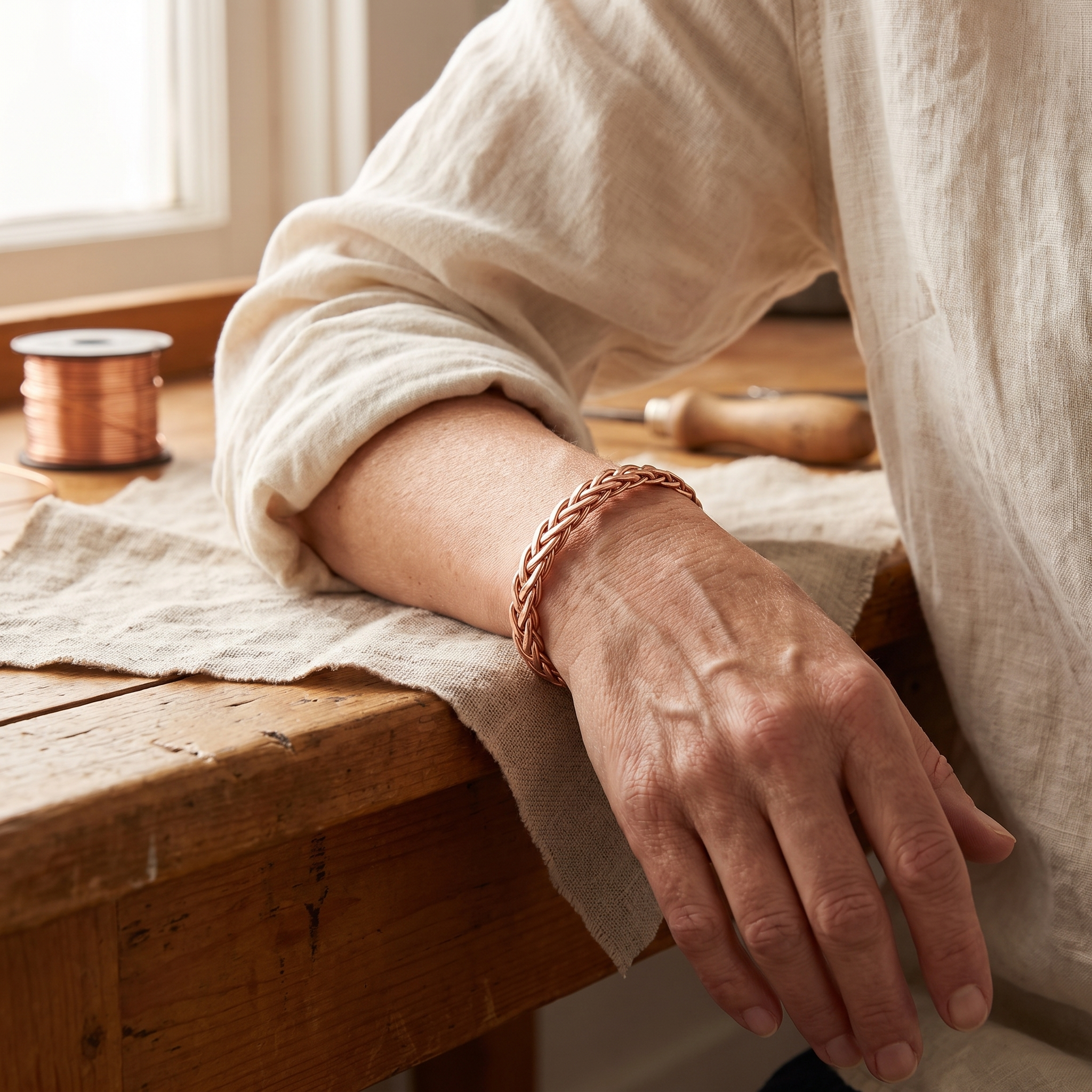 Mary's Bramble Copper Bracelet