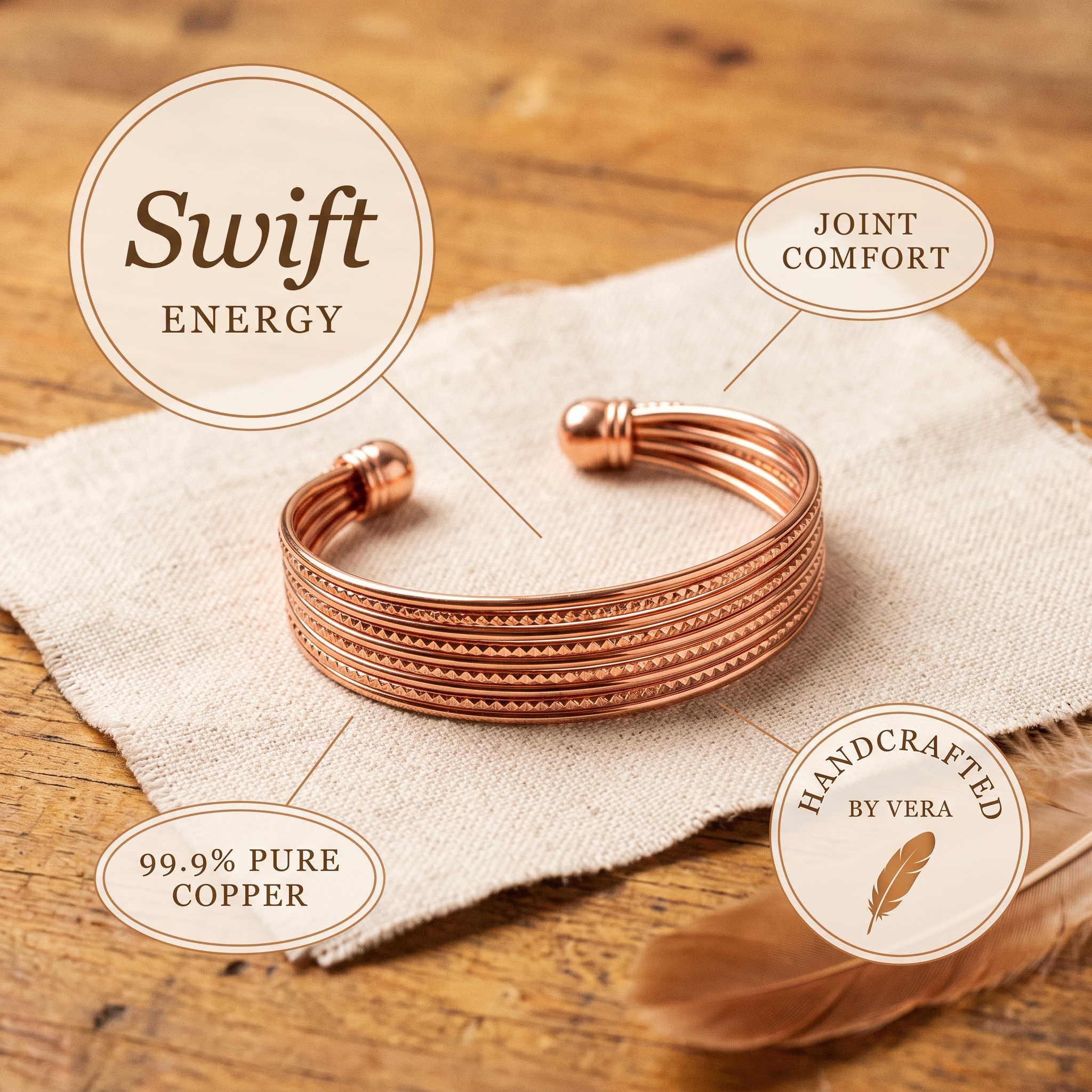 Mary's Swift Copper Bracelet