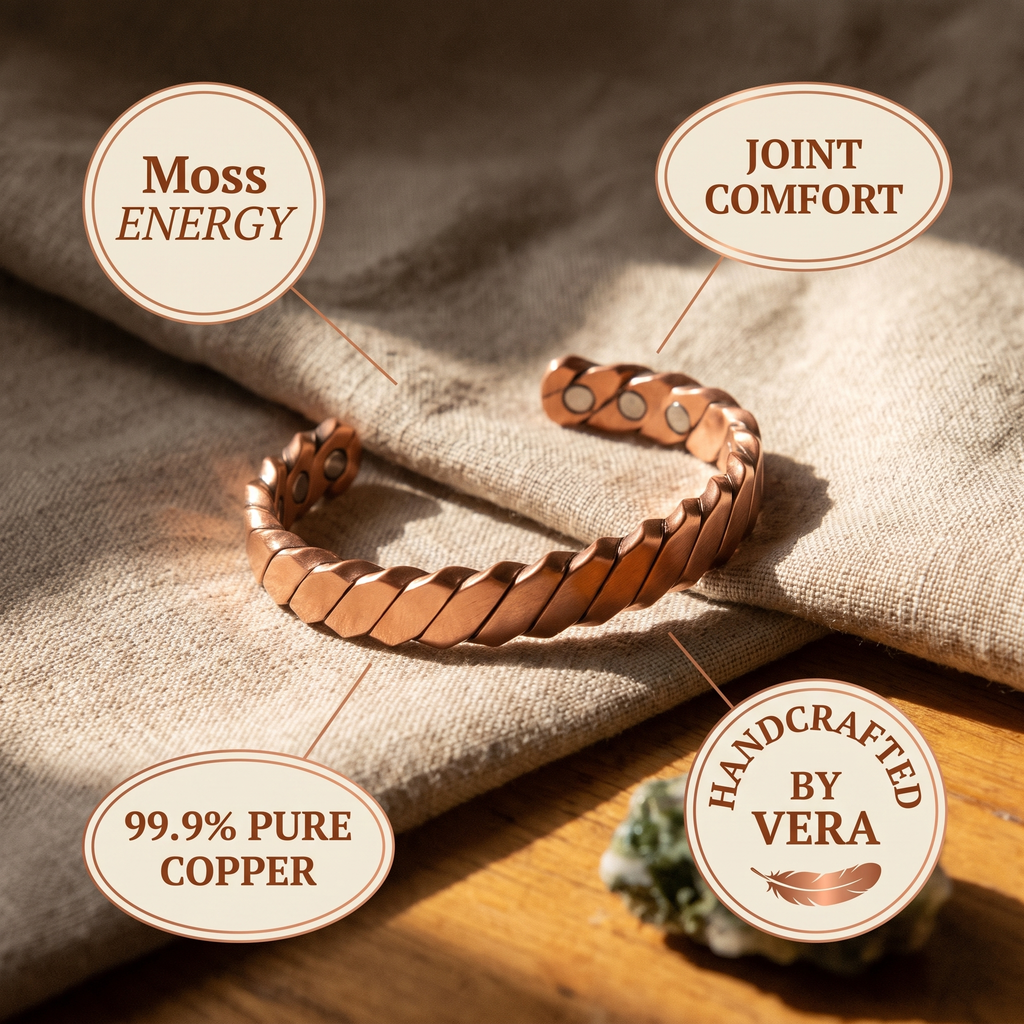 Mary's Moss Copper Bracelet
