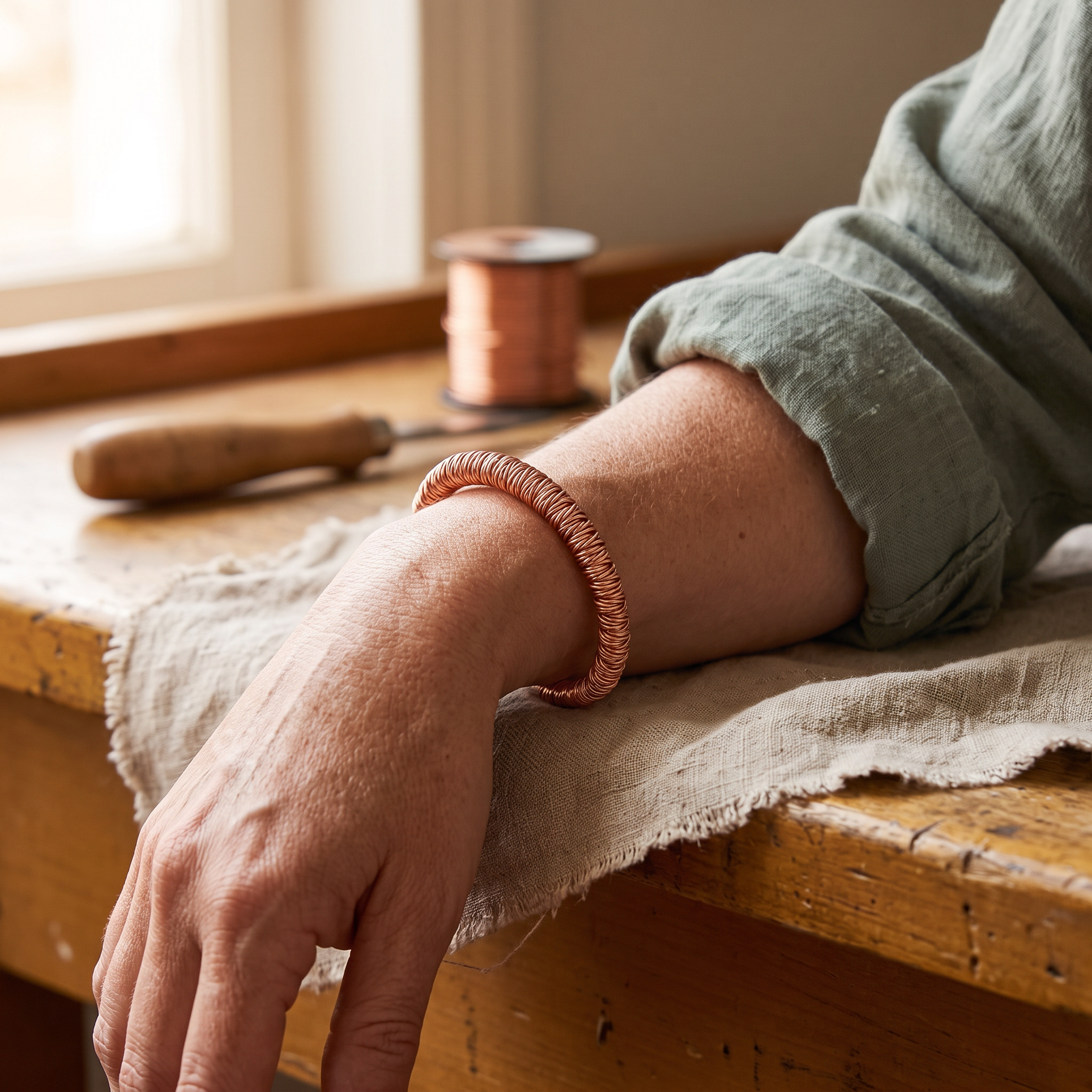 Mary's Fjord Copper Cuff