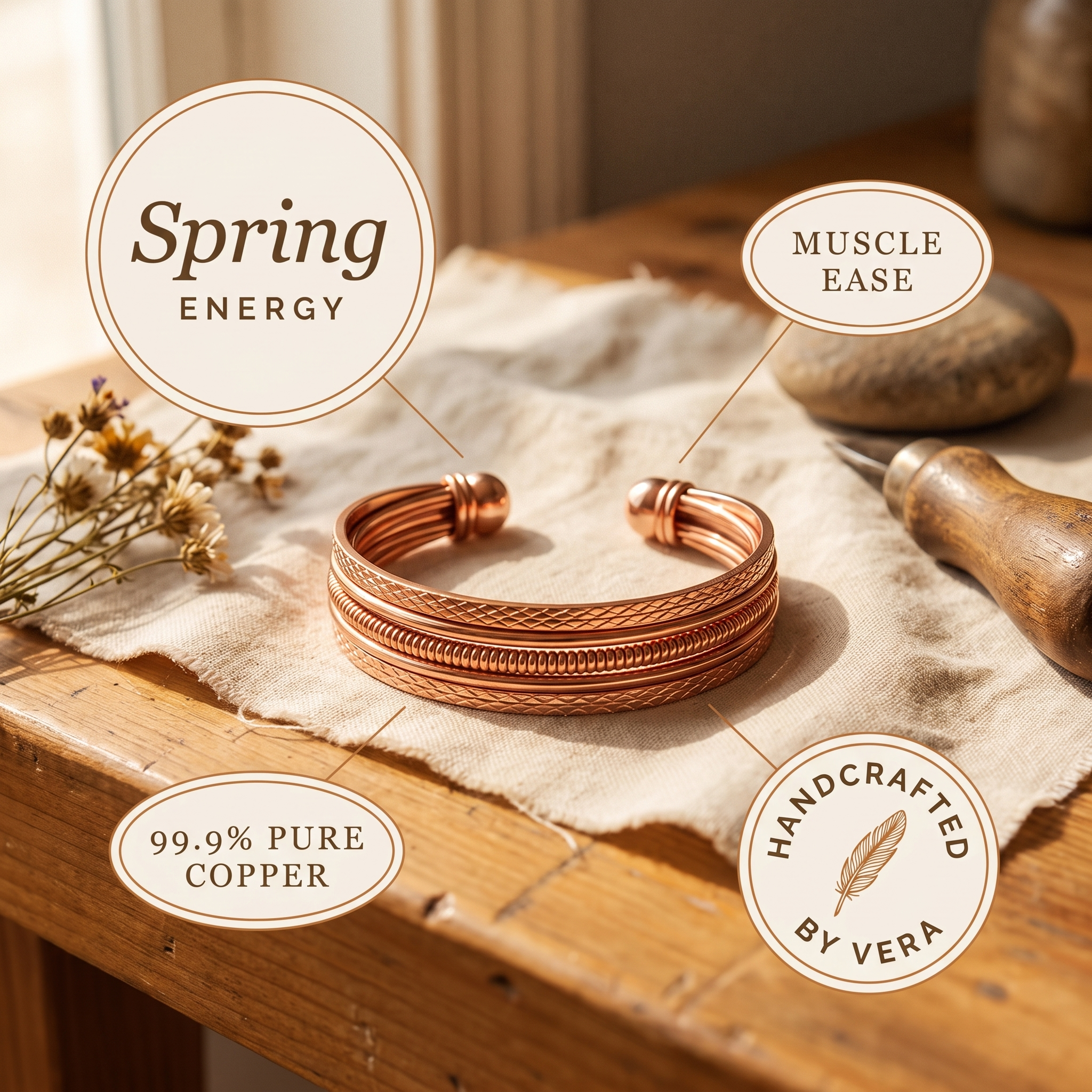 Mary's Bracken Copper Bracelet