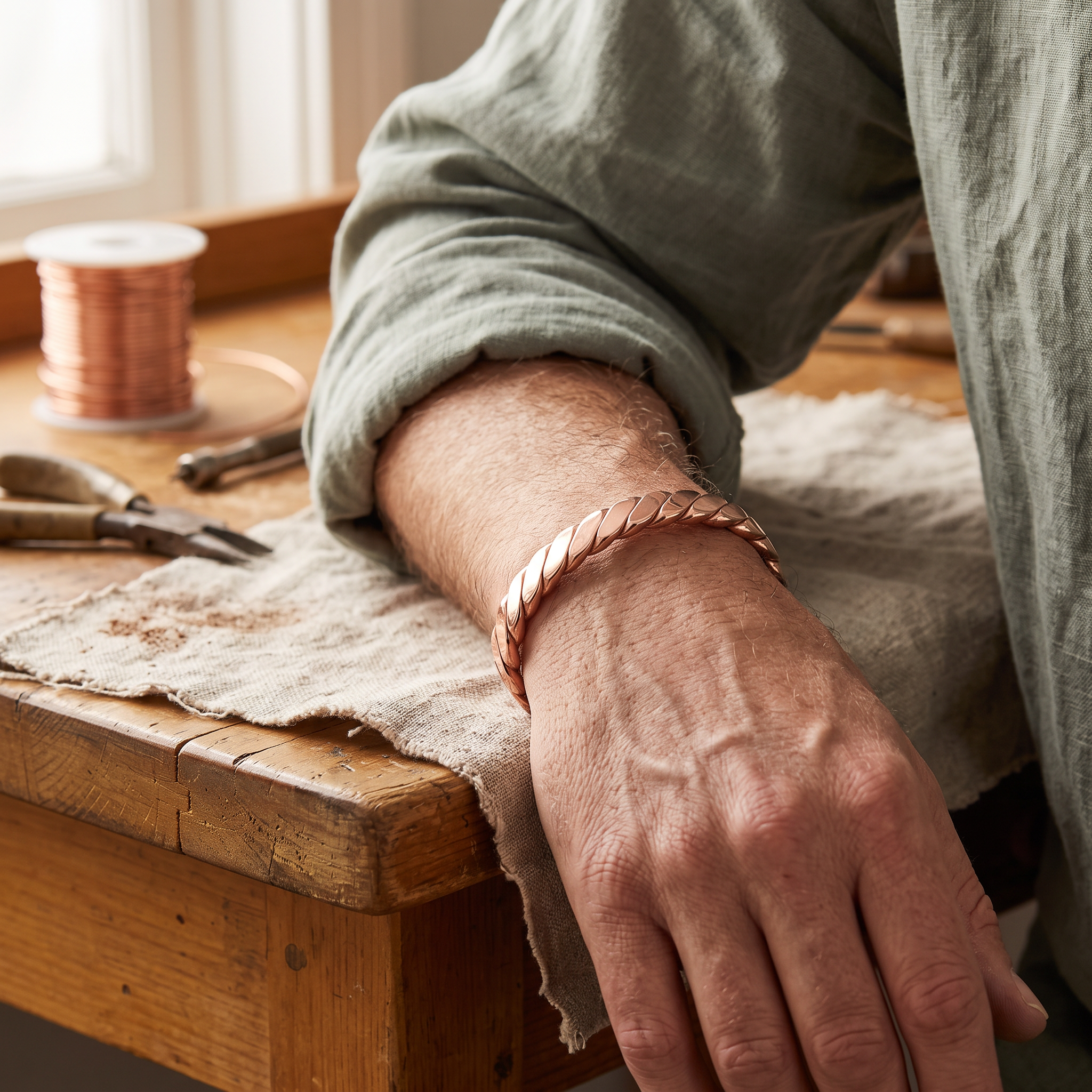 Mary's Bough Copper Bracelet