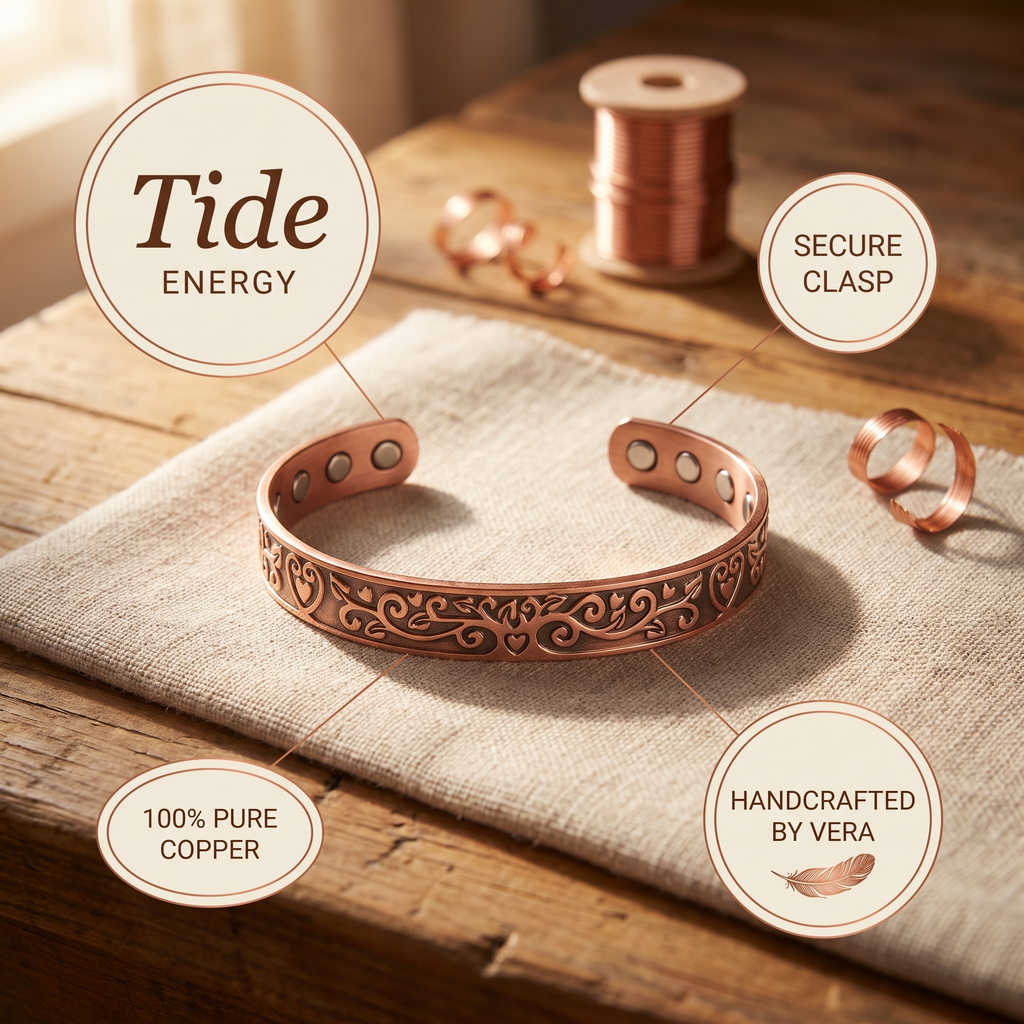 Mary's Tide Copper Bracelet
