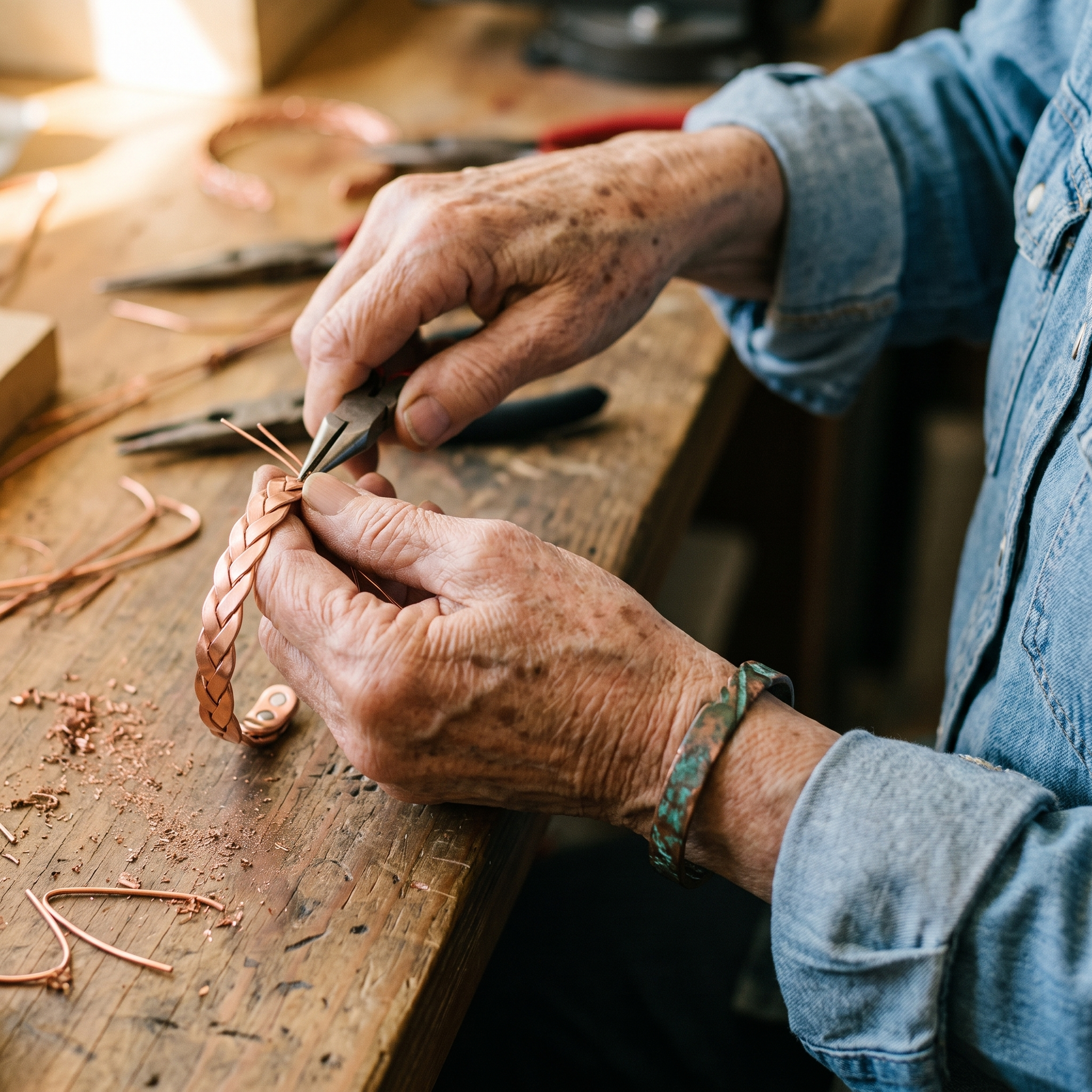 Mary's Reed Copper Bracelet