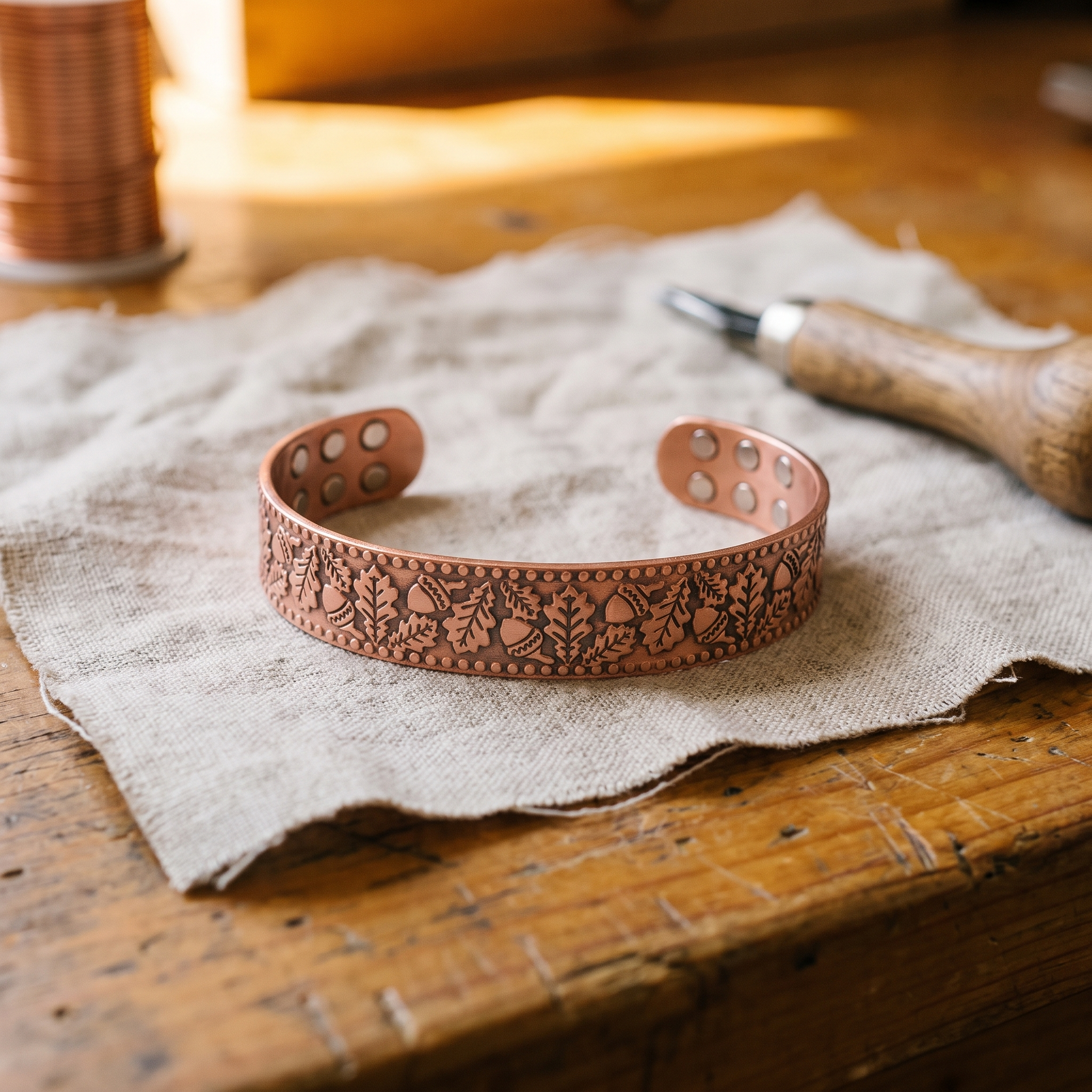 Mary's Timber Copper Bracelet