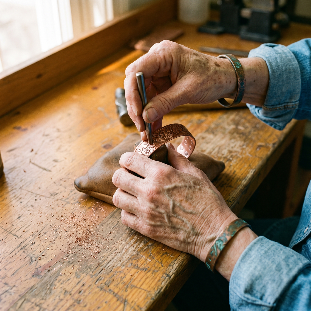 Mary's Timber Copper Bracelet