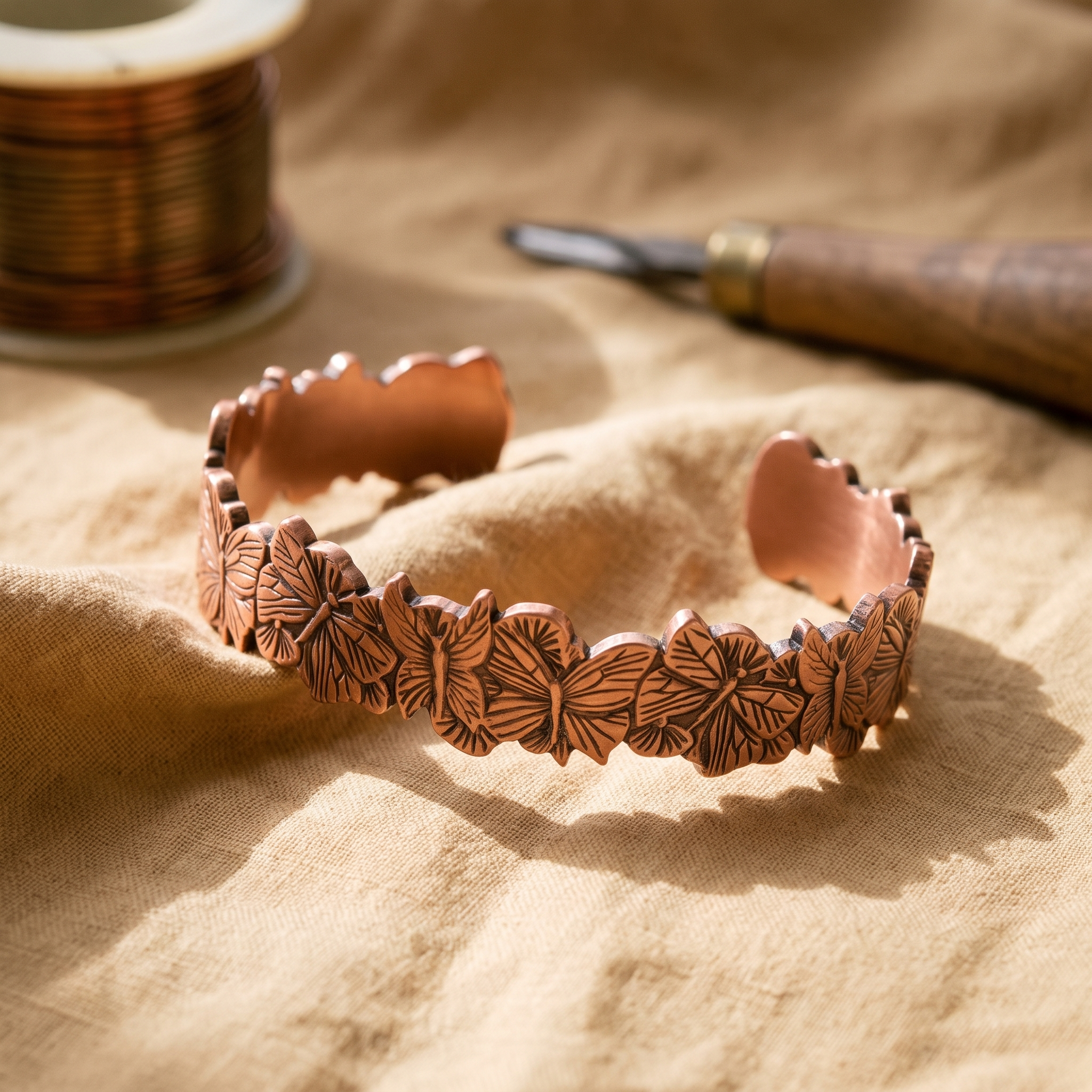 Mary's Sky Copper Bracelet