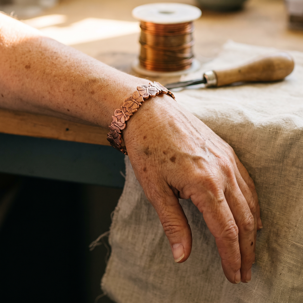 Mary's Sky Copper Bracelet